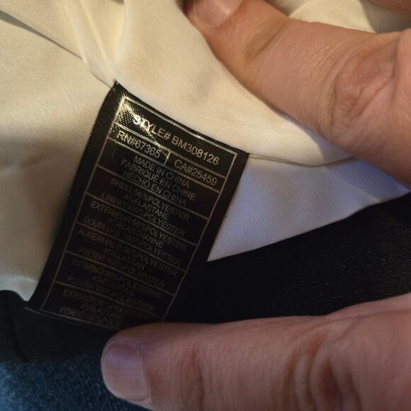 Steve Madden Colorblock Black White Blazer Coat XS NWT Missing Belt - Picture 4 of 9